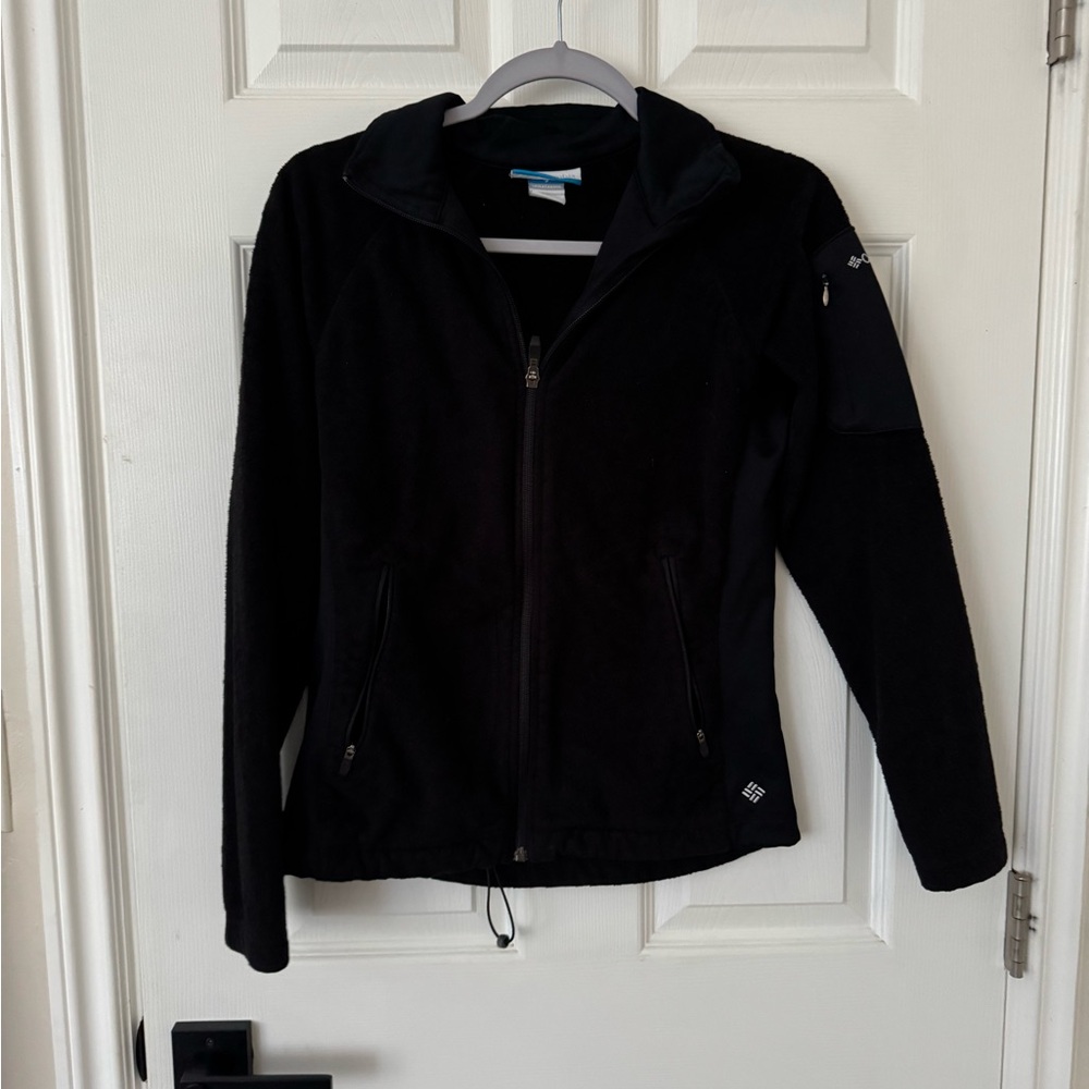 Columbia Black Fleece Zip-Up Jacket